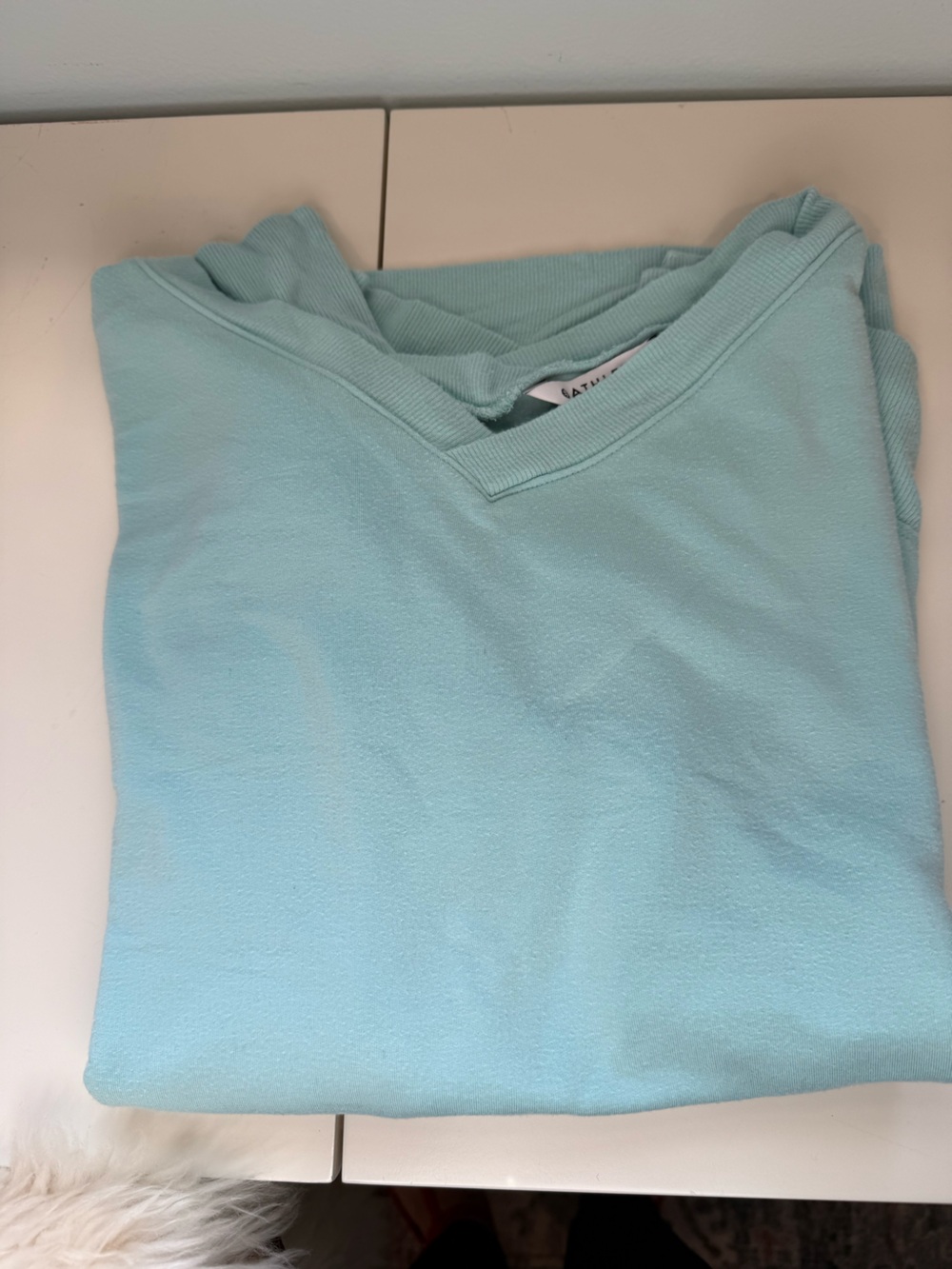 Athleta Light Aqua Pullover Sweater